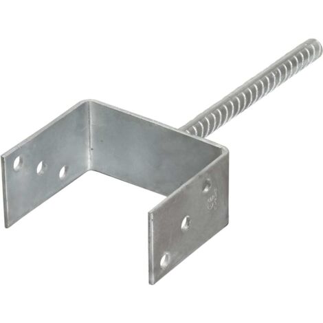 Grillage rouleau Piquets de clôture 6 pcs Argenté 12x6x30 cm Acier galvanisé CFW64256