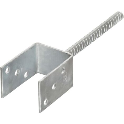 Grillage rouleau Piquets de clôture 6 pcs Argenté 7x6x30 cm Acier galvanisé CFW28520