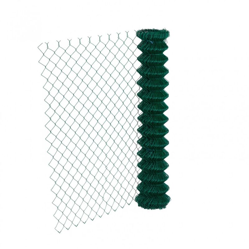 Dirickx - centrale brico Grillage rouleau simple torsion vert, Rouleau 20m, Hauteur 1m20, Maille 50x50mm