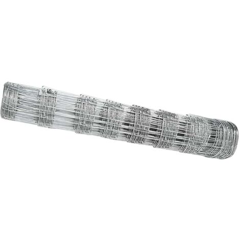 Grillage rouleau,Clôture de champ 0,8x10 m en acier galvanisé CFW3343429