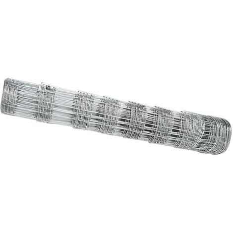 Grillage rouleau，Clôture de Champ 0,8x100 m Acier Galvanisé CFW6011199