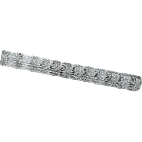 Grillage rouleau，Clôture de Champ 1,2x50 m Acier Galvanisé CFW5355366