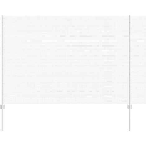 Grillage rouleau，Clôture en Fil Soudé avec 10 Piquets Argent 1,6x10 m Acier CFW6407406