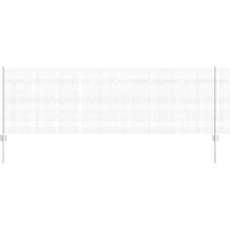 Grillage rouleau，Clôture en fil soudé avec 11 poteaux U Argent 0.8x25 m Acier CFW5928020