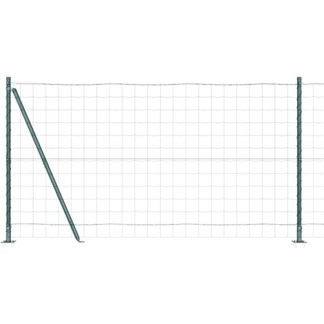 Grillage rouleau，Clôture Euro Ensemble de 2 Vert Métal 10 x 1,2 m Durable CFW8743532
