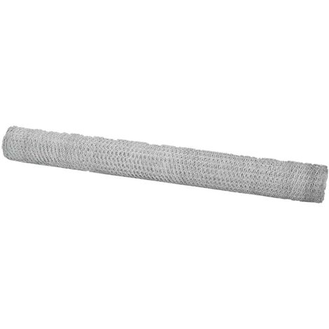 Grillage rouleau,Clôture Hexagonale 1.6x10 m Acier Galvanisé CFW4702055