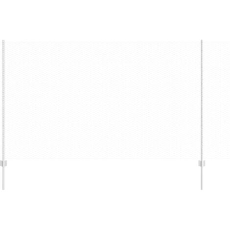 Grillage rouleau，Piquets de clôture 22 pcs U-Channel 140 cm en acier galvanisé, Clôture hexagonale 1.4x25 m en acier galvanisé CFW6560666