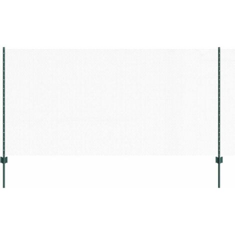 Grillage rouleau，Piquets de clôture 5 pcs U-Channel Vert 120 cm Acier, Clôture hexagonale Verte 1.2x10 m Acier CFW7348521
