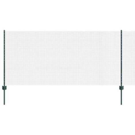 Grillage rouleau,Set de clôture de jardin Pack de 2 Vert Métal 10 x 1 m CFW2775779