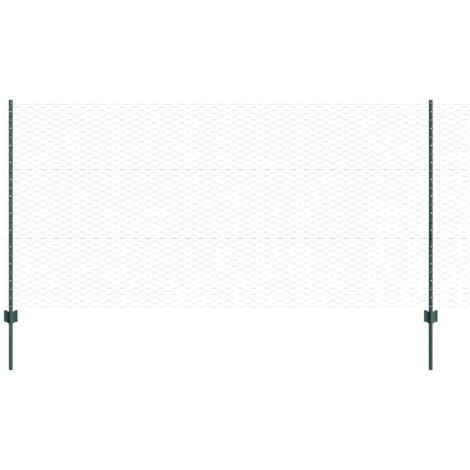 Grillage rouleau，Set de Clôture de Jardin Set de 2 Vert Métal Grand Durable CFW8525908