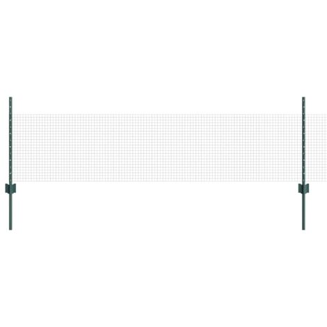Grillage rouleau,Set de clôture en fil de poulet Set de 2 Vert Acier galvanisé CFW9108489