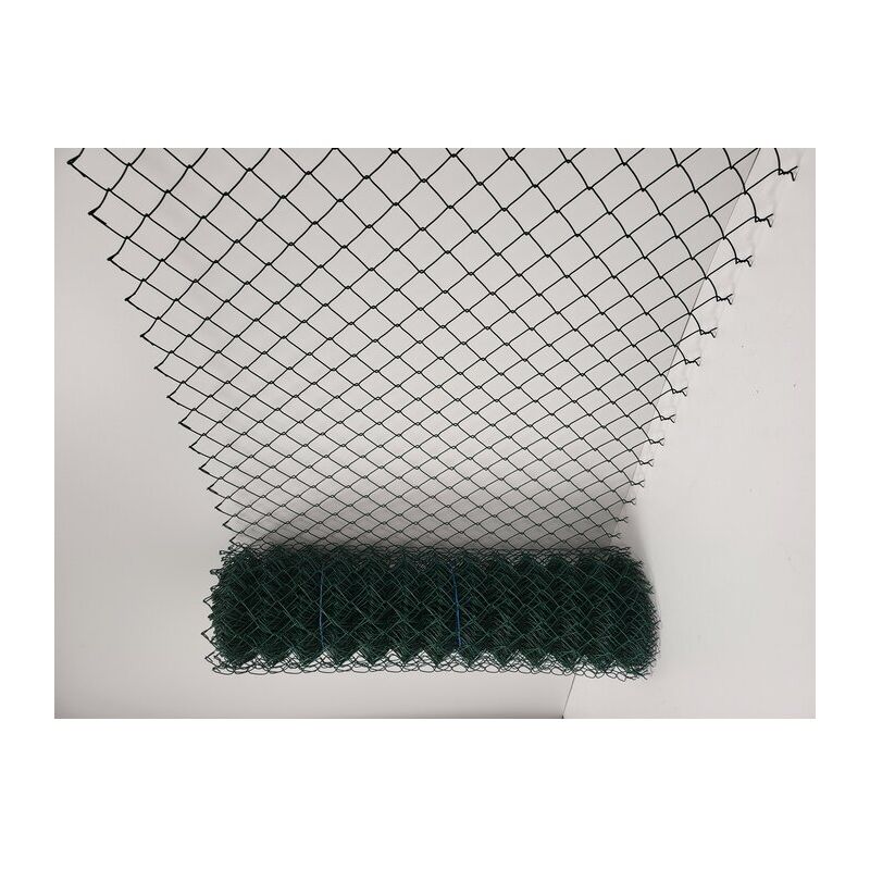 Grillage simple torsion plastifié vert Filiac l. 25 m - h. 2 m - Maille 50 mm