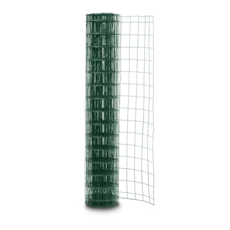 Easycloture - Grillage soudé en rouleau H1m50 x 20m Vert fil 2,1mm maille 100x75 mm - Vert