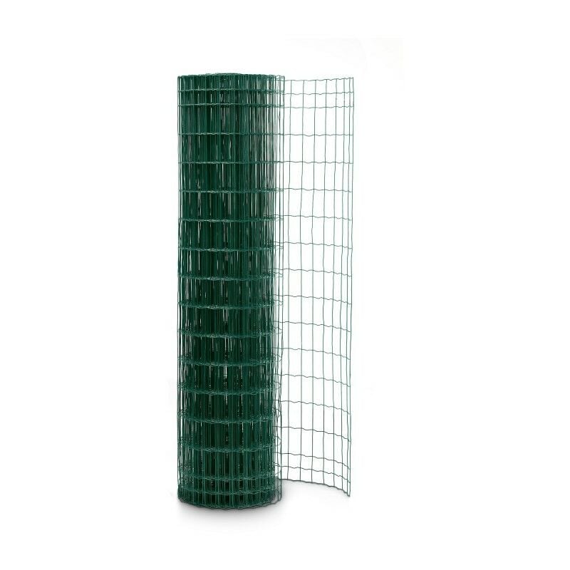 Easycloture - Grillage soudé en rouleau H1m00 x 20m Vert fil 2,1mm maille 100x50 mm - Vert