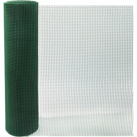 Grillage plastique vert 9x9 mm