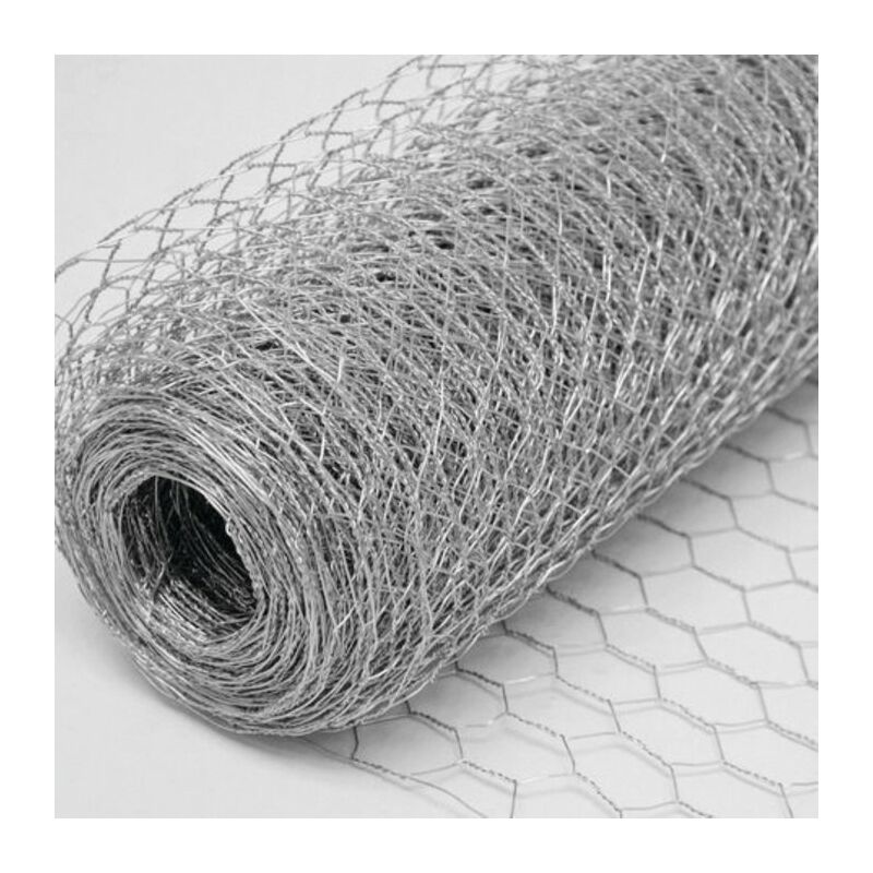 Filiac - Grillage triple torsion galvanisé l. 5 m - h. 1 m - Maille 25 mm