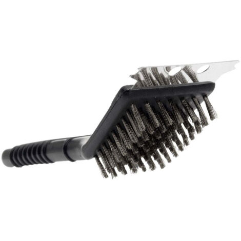 Grillbürste mit Schaber, 21 cm
