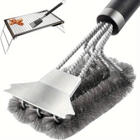 Grillbürste, Ofenrost-Reinigungsbürste, Grillzubehör für draußen – ideal für den täglichen Gebrauch, ergonomisches Design...