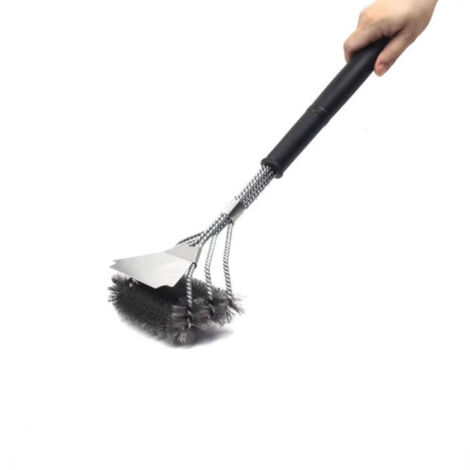 Grillbürste und -schaber, 45 cm (18 Zoll), Edelstahl, sicheres Grillreinigungszubehör und -werkzeug