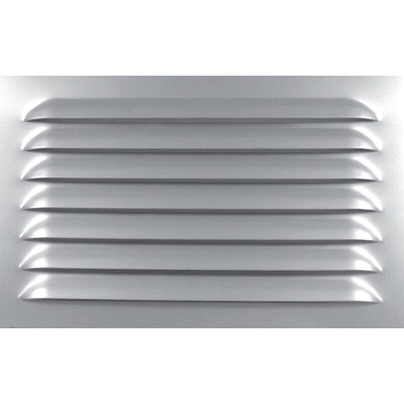 Autogyre - Grille en aluminium anodisé non percée sans moustiquaire 400 x 250 mm