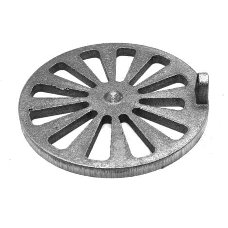 KAMINXPERT Grille à cendres pour poêles à cheminée Quadro de Attika - fonte - dimensions d'encastrement parfaitement adaptées