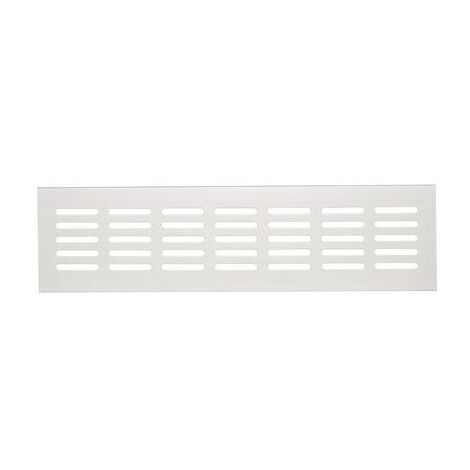 500 x 150mm Blanc Grille r/églable Grille de ventilation coulissante en M/étal