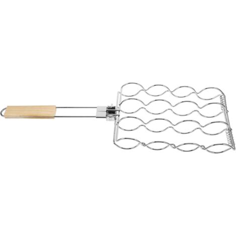 Grille à maïs à poignée pliable, grille à viande, barbecue domestique, grille de barbecue, accessoires pour grille à poisson