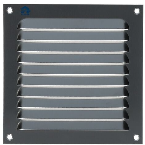 Grille à persienne 436 largeur 150mm hauteur 150mm anodisé argent - RENSON - 16251