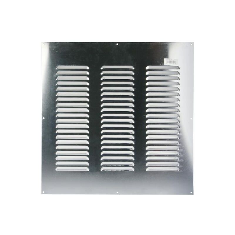 Renson - Grille estampée 436 largeur 500mm hauteur 500mm anodisé argent 8343
