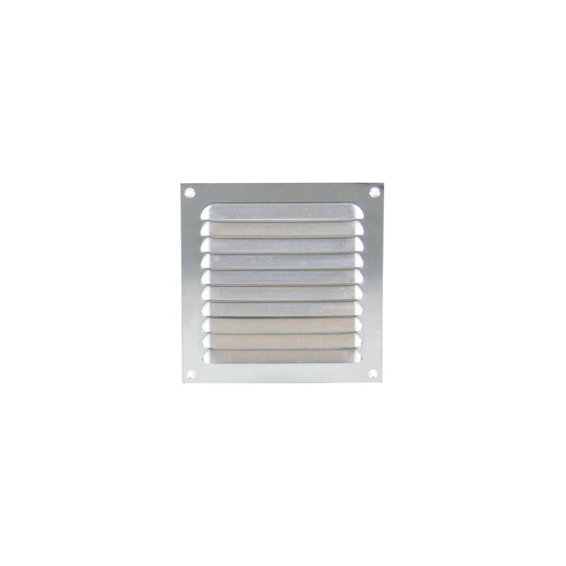 Renson - Grille estampée 436 largeur 400mm hauteur 400mm anodisé argent 16266