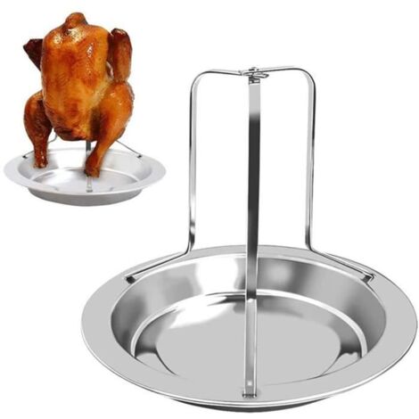Grille à poulet rôti Wanhonghui, gril pliant, grille verticale en acier inoxydable, grille à poulet A495