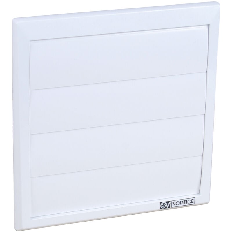 Vortice - Grille à volets de surpression anti-retour à collerette - Blanc Pour modèle Ø150
