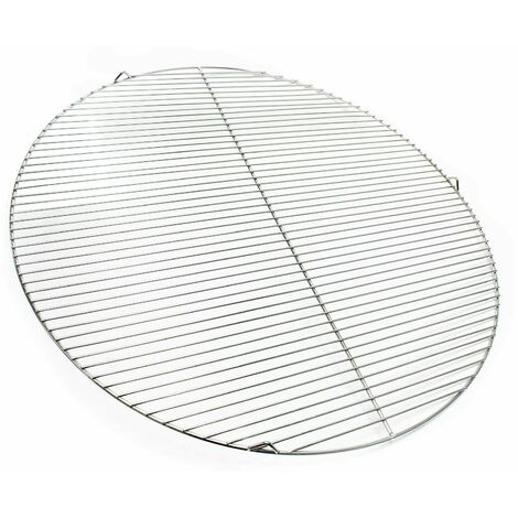 Grille acier inoxydable ronde 80 cm barbecue charbon bois /à gaz /pivotant