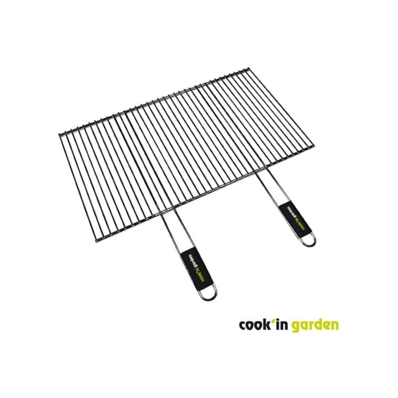 Grille de barbecue recoupable - Rectangulaire - Acier - 70x40 cm Cook'in Garden