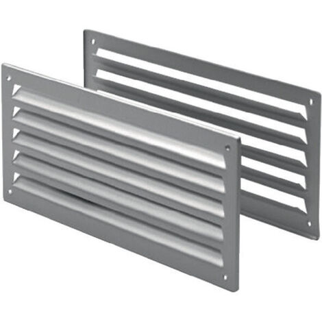 Grille aération 9070 L L.333mm B.157mm Alu. Coins droits