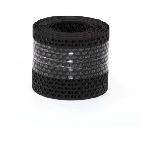 Grille aération avant-toit, noir mat RAL 9005