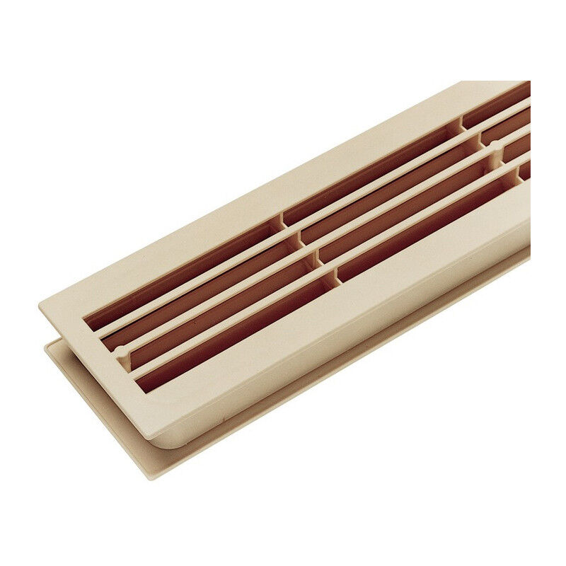 Grille aération L.452mm B.92mm plastique Coins droits (Par 10)