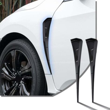 Grille Aération Latérale Voiture en Fibre Carbone ABS – Accessoire Extérieur Universel Noir Ortviai