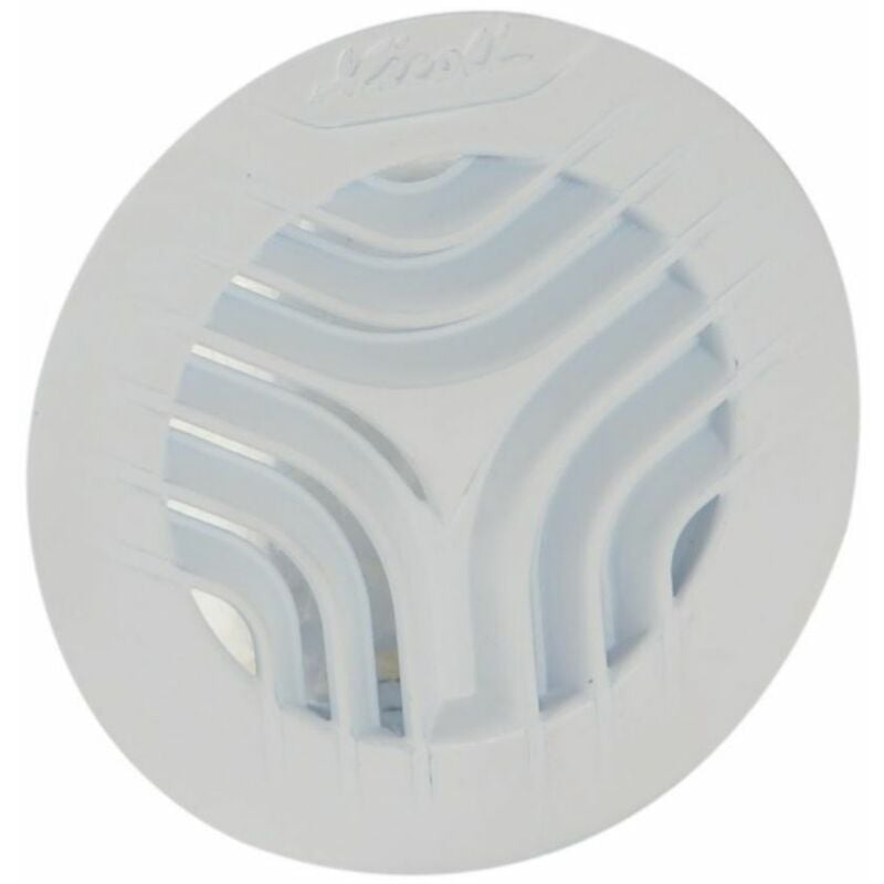 grille ronde interrupteur leure avec moustiquaire pvc diametre 125mm, nicoll, ref.gatm125