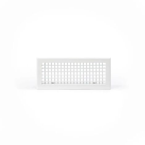 Grille aération VMC double dEflexion 300x150 mm – Finition blanc mat pour systèmes de ventilation – Design moderne et élégant
