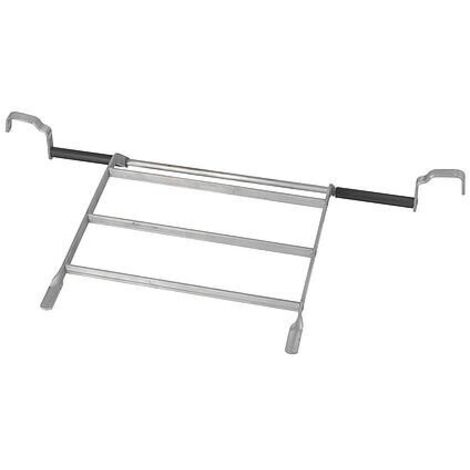 Grille alu rabattable carrée pour vasque d'évier en acier avec trop-plein