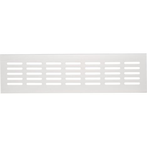 Grille aluminium naturel - 500 mm - À encastrer - Série 381/80 - Renson