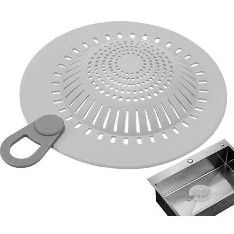 Grille Anti-Cheveux en Silicone pour Canalisation  Protège-Douche Souple pour Balcon,Accessoire de Filtre pour Évier Cuisine et Salle de Bain - Piège Cheveux