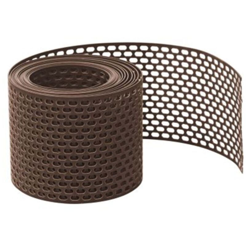 Daprona - 5m Grille d'aération et anti-oiseaux, grille de toit - brun, 180mm