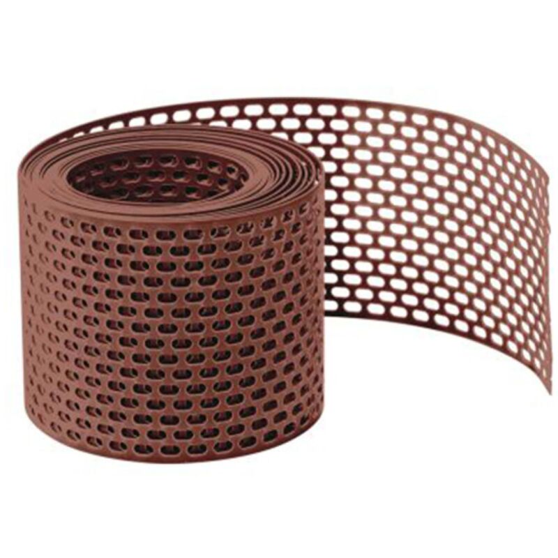 Daprona - 5m Grille d'aération et anti-oiseaux, grille de toit - rouge, 180mm