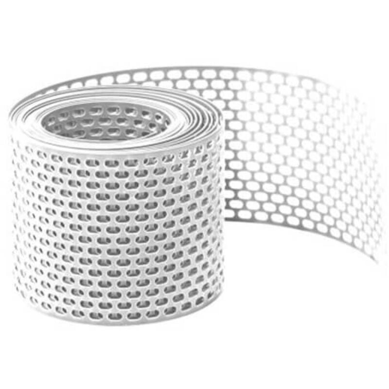 Daprona - 5m Grille d'aération et anti-oiseaux, grille de toit - blanc, 180mm