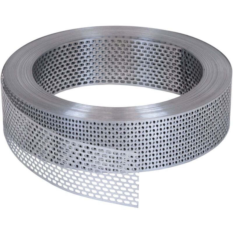 Grille anti-oiseaux, bande de ventilation en aluminium, ventilation optimale de la façade et du toit, pour éloigner les oiseaux, grille de gouttière
