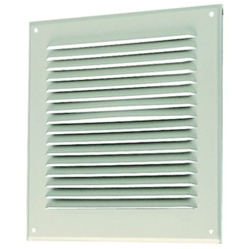 Aldes - Grille à auvent 250 x 250 mm avec gam blanc 11001014
