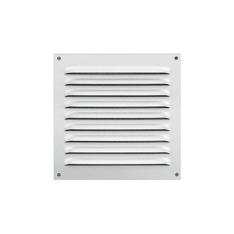 Anjos Ventilation - grille à auvent en aluminium laqué blanc l x h 200/100 - anjos