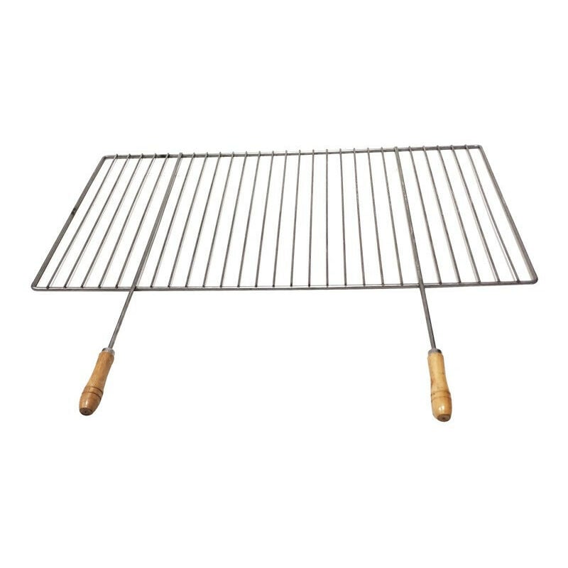 Grille barbecue 90x40 avec poignée bois